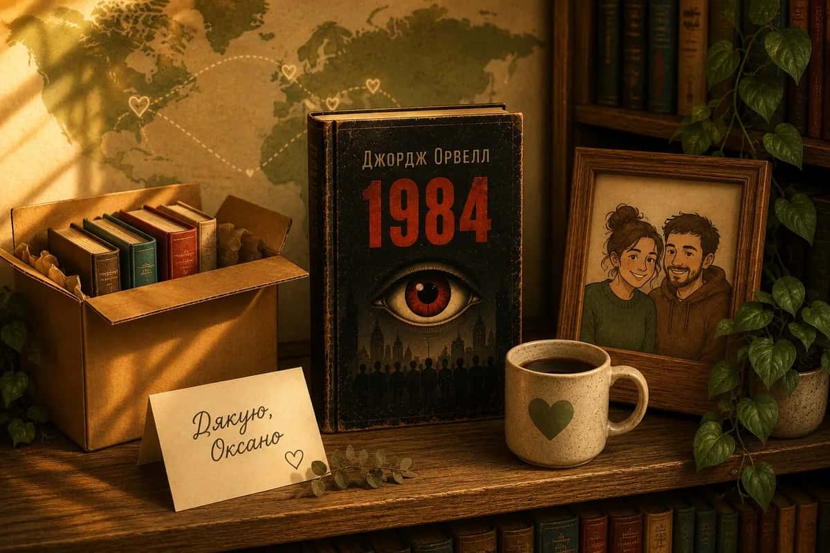 Ілюстрація: «1984» на полиці