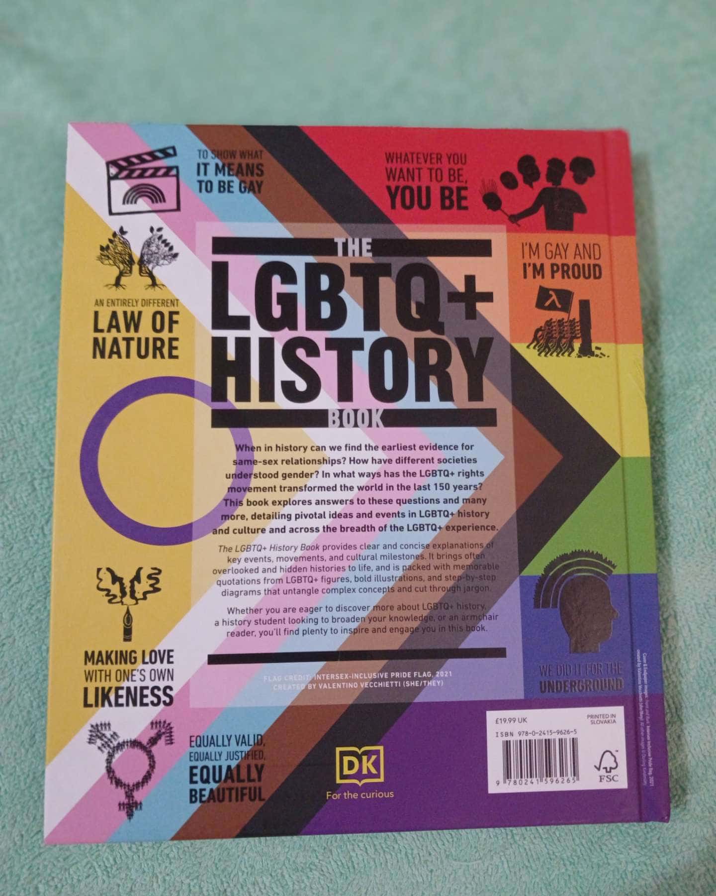 LGBTQ+history book — Dorling Kindersley