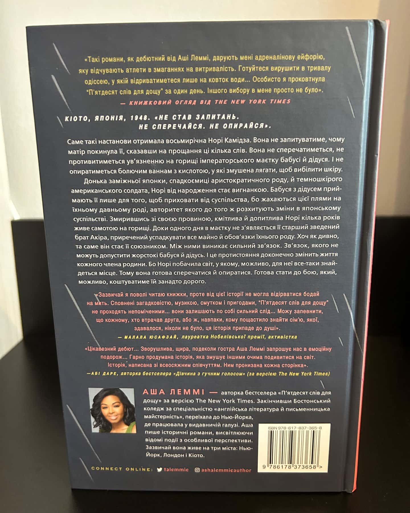 Пʼятдесят слів для дощу-Аша Леммі