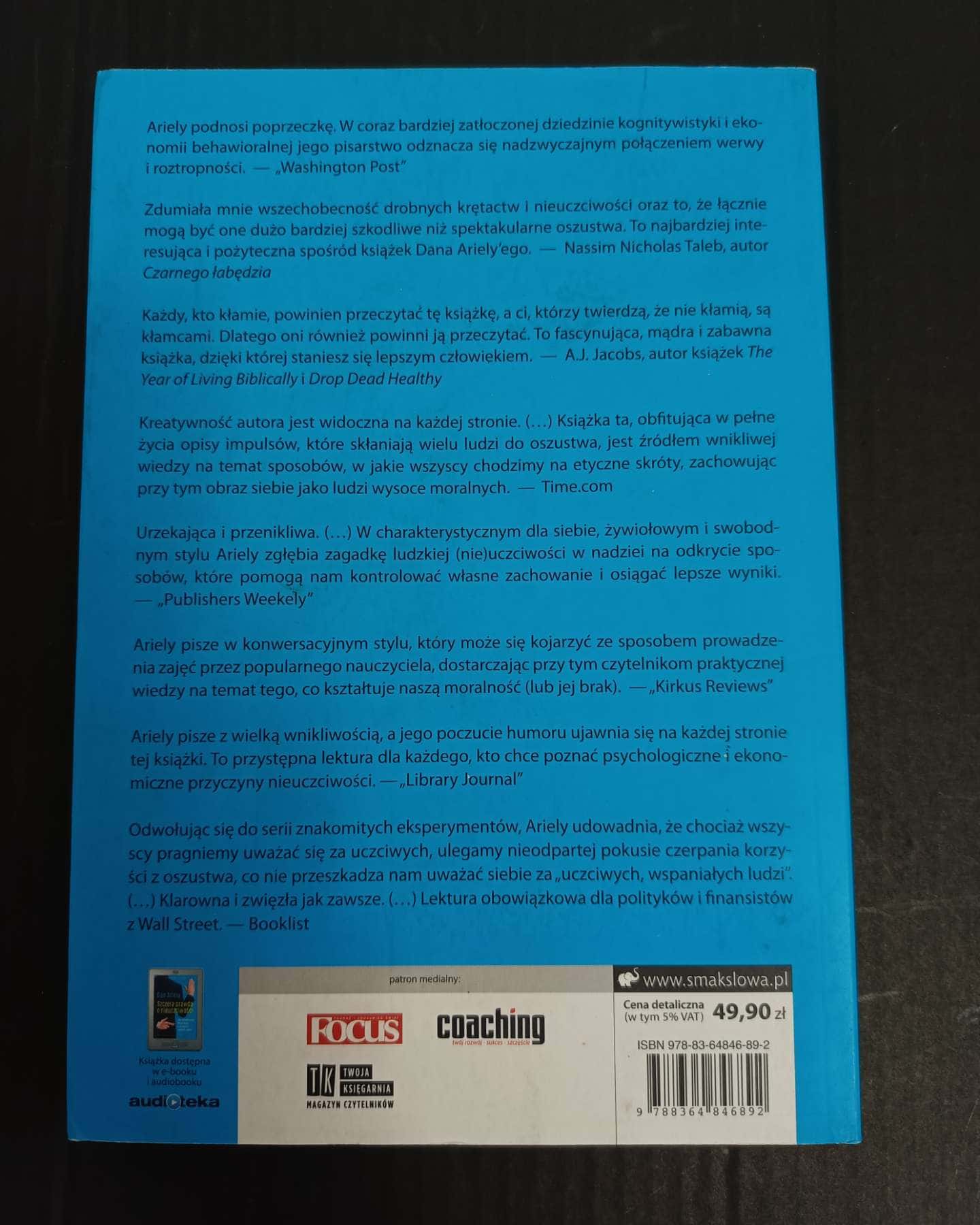 Szczera prawda o nieuczciwości-Dan Ariely