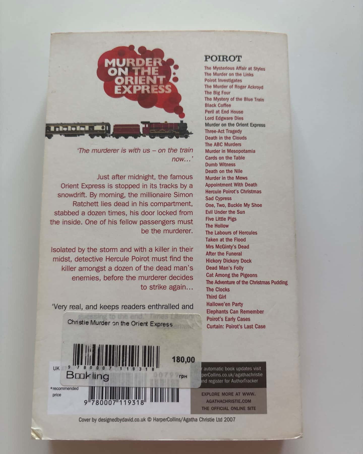 Murder on the Orient Express — Agatha Christie