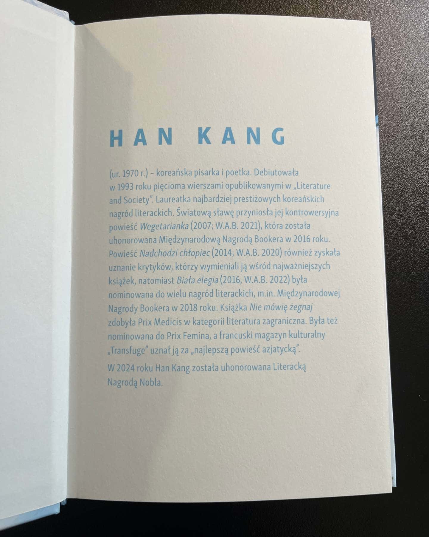 Biała elegia-Kang Han