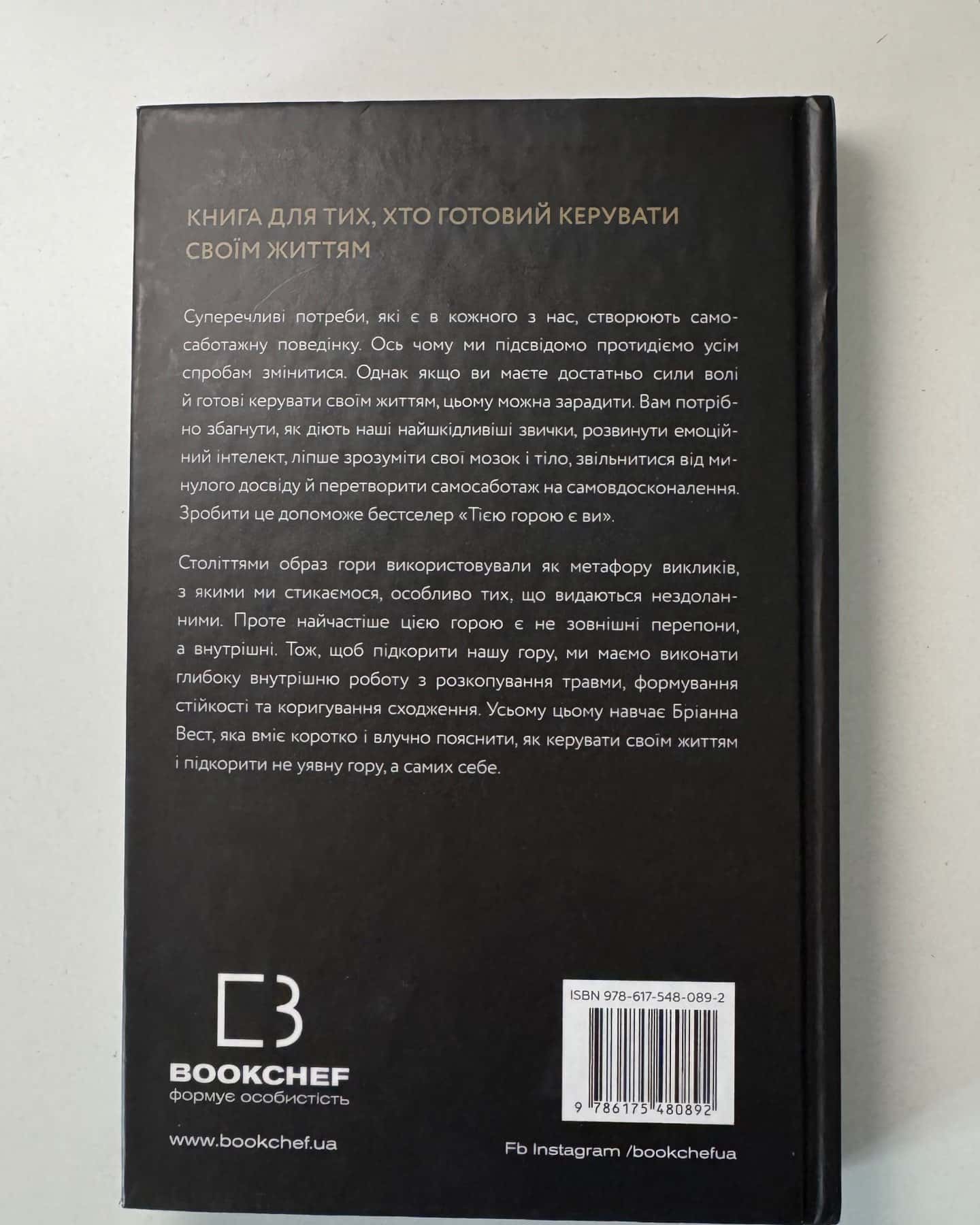 Тією горою є ви. Як перетворити самосаботаж на самовдосконалення — Бріанна Вест
