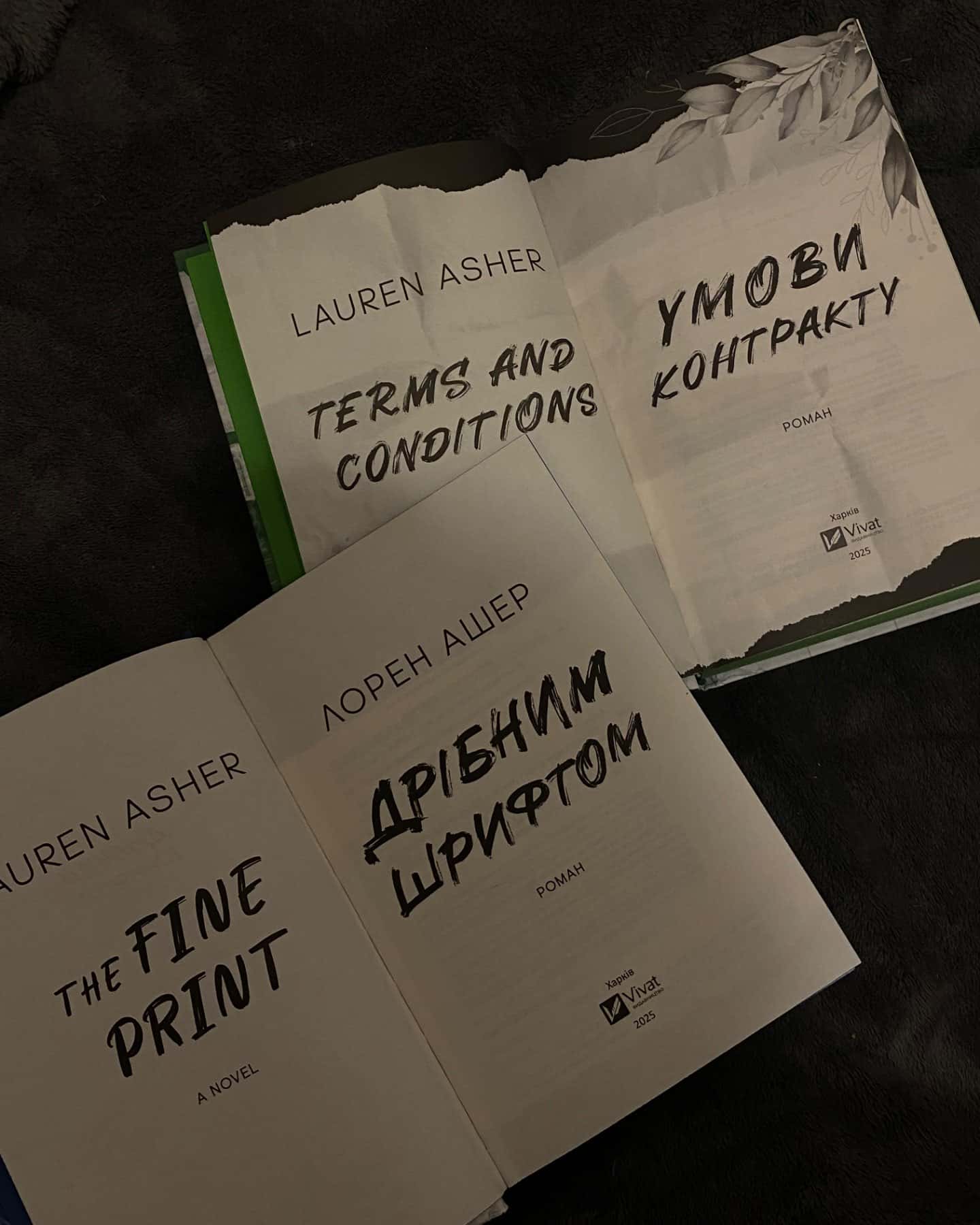 Дрібним шрифтом, Умови контракту-Лорен Ашер