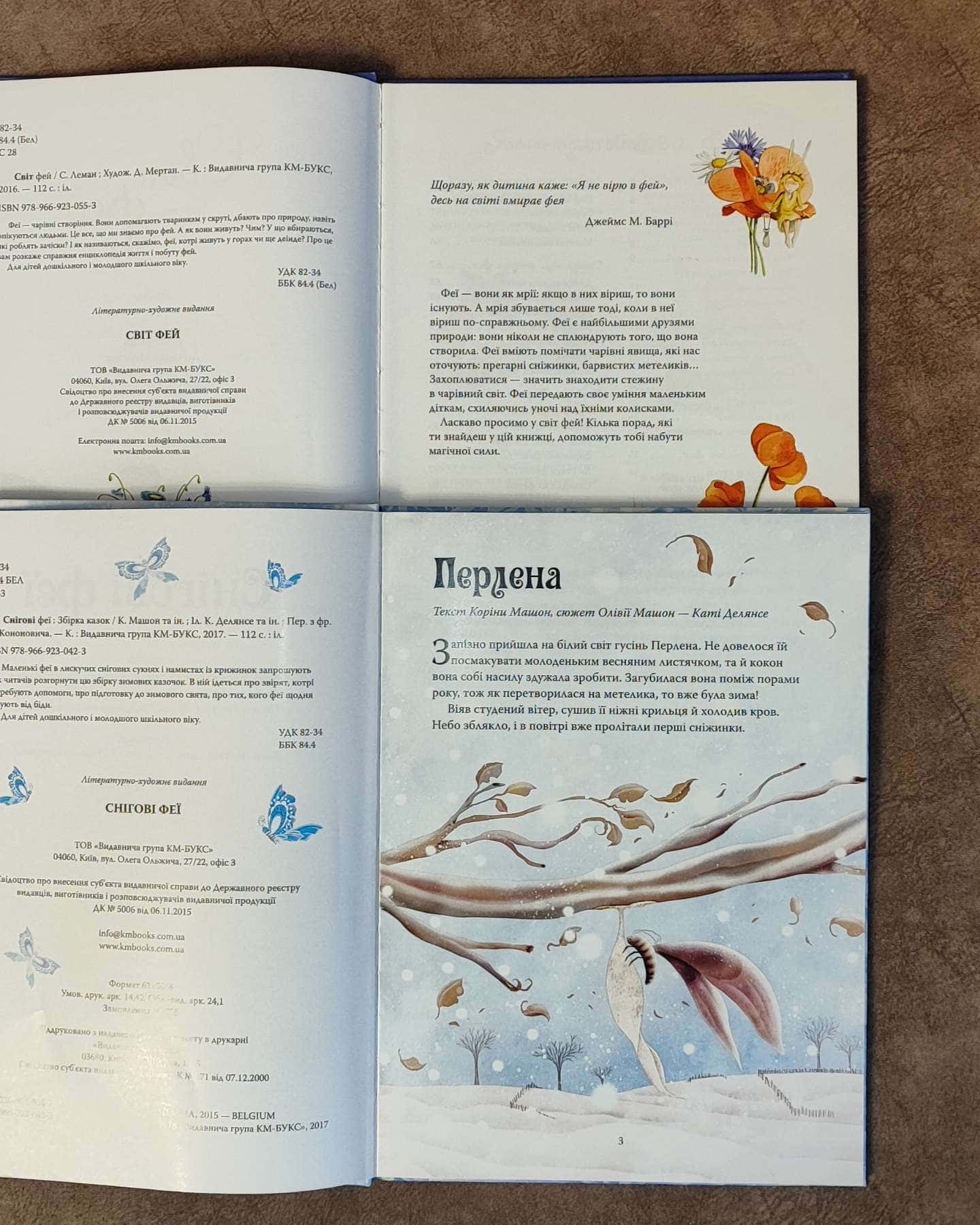 Книги про фей: "Світ фей" та "Снігові феї" - 2 книги у наборі-Сильвія Леманн та інші автори