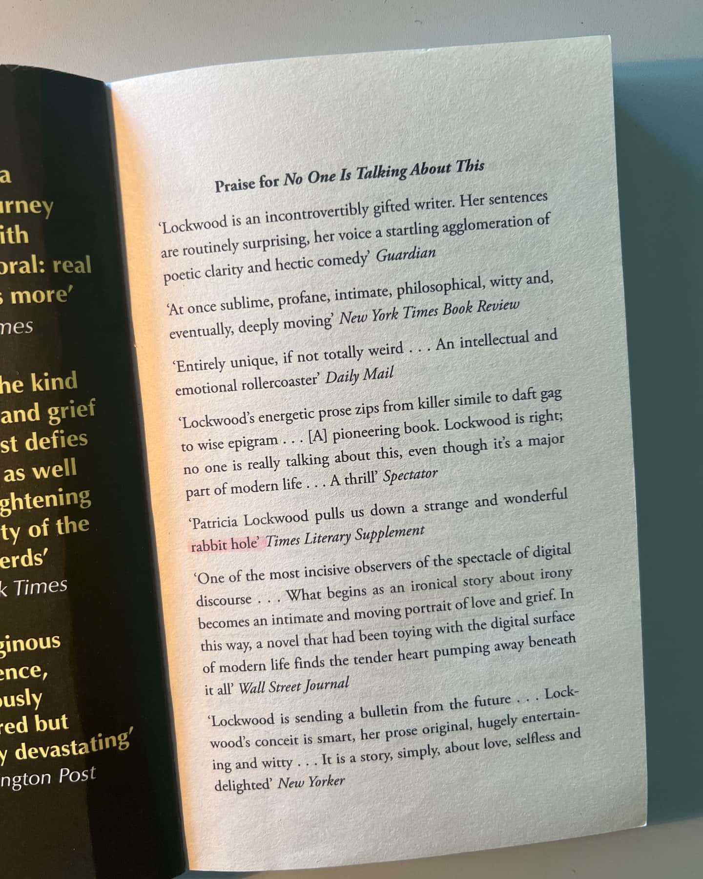 No one is talking about this-Patricia Lockwood