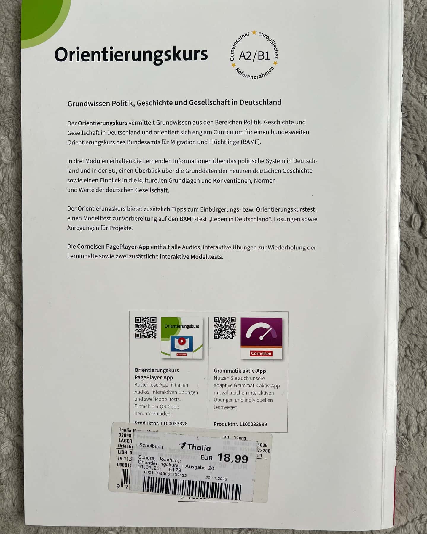 Orientierungskurs — Joachim Schote