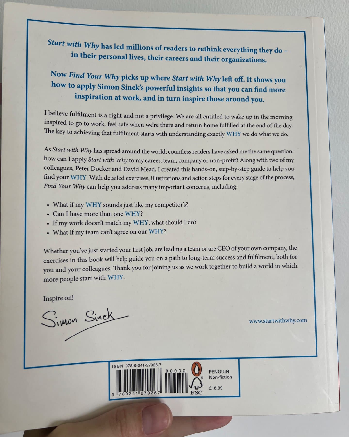 Find your why-Simon Sinek