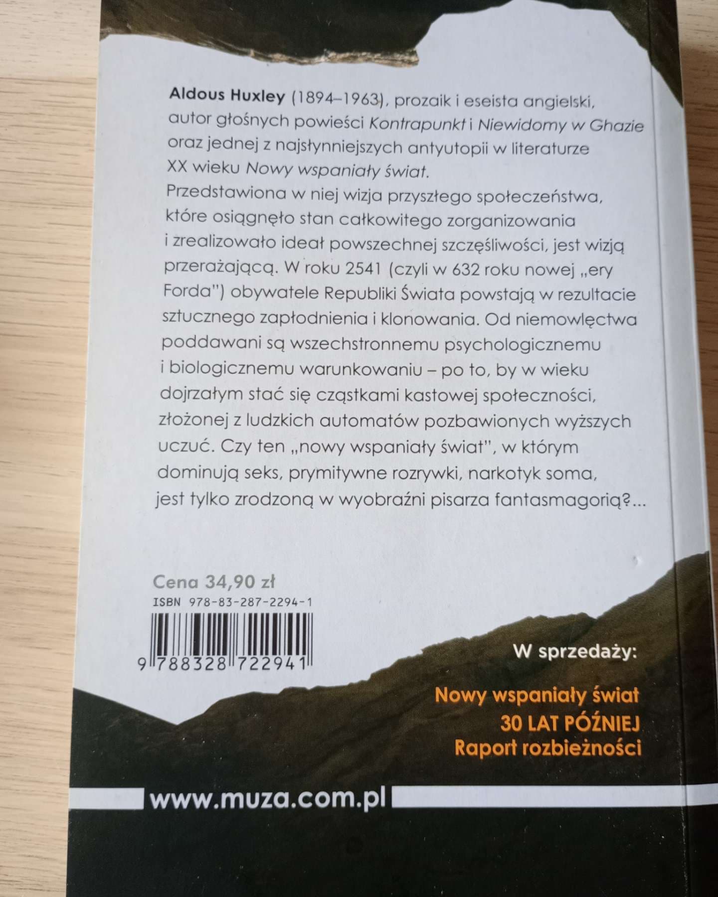 Nowy wspaniały świat-Aldous Huxley