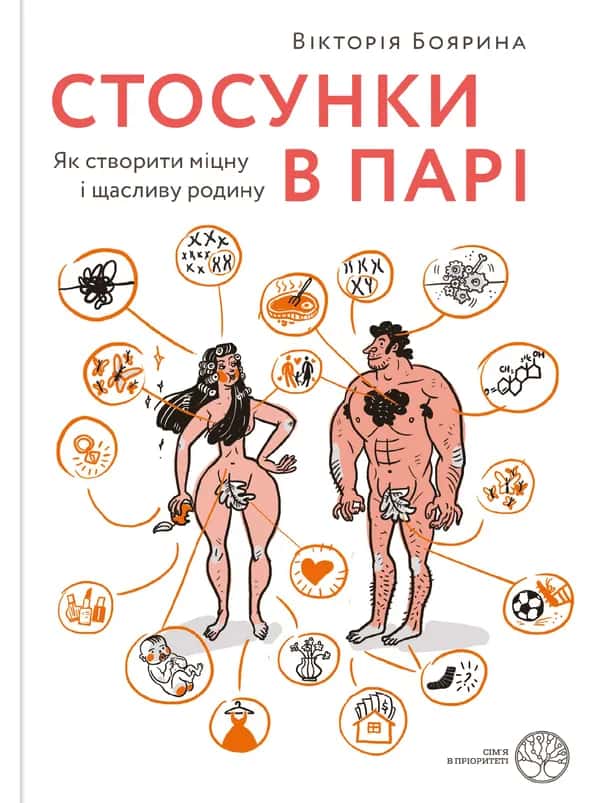 Обкладинка книги «Стосунки в парі. Як створити міцну і щасливу родину» — Вікторія Боярина